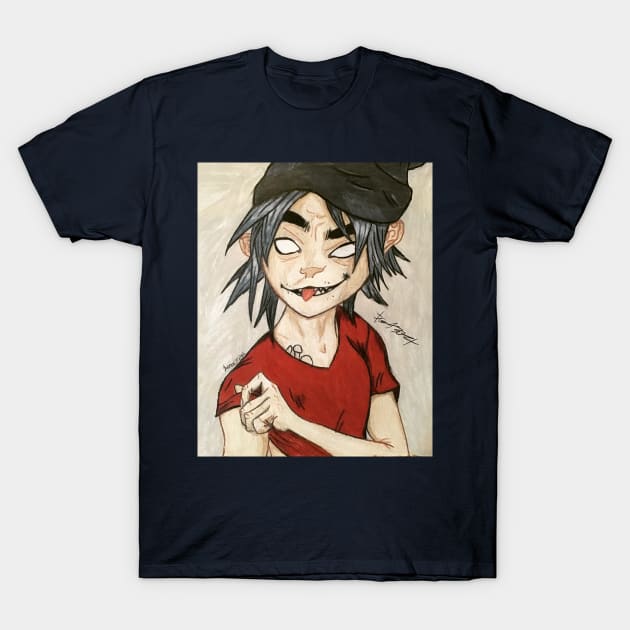 2D - beanie T-Shirt by PuddinGal4302